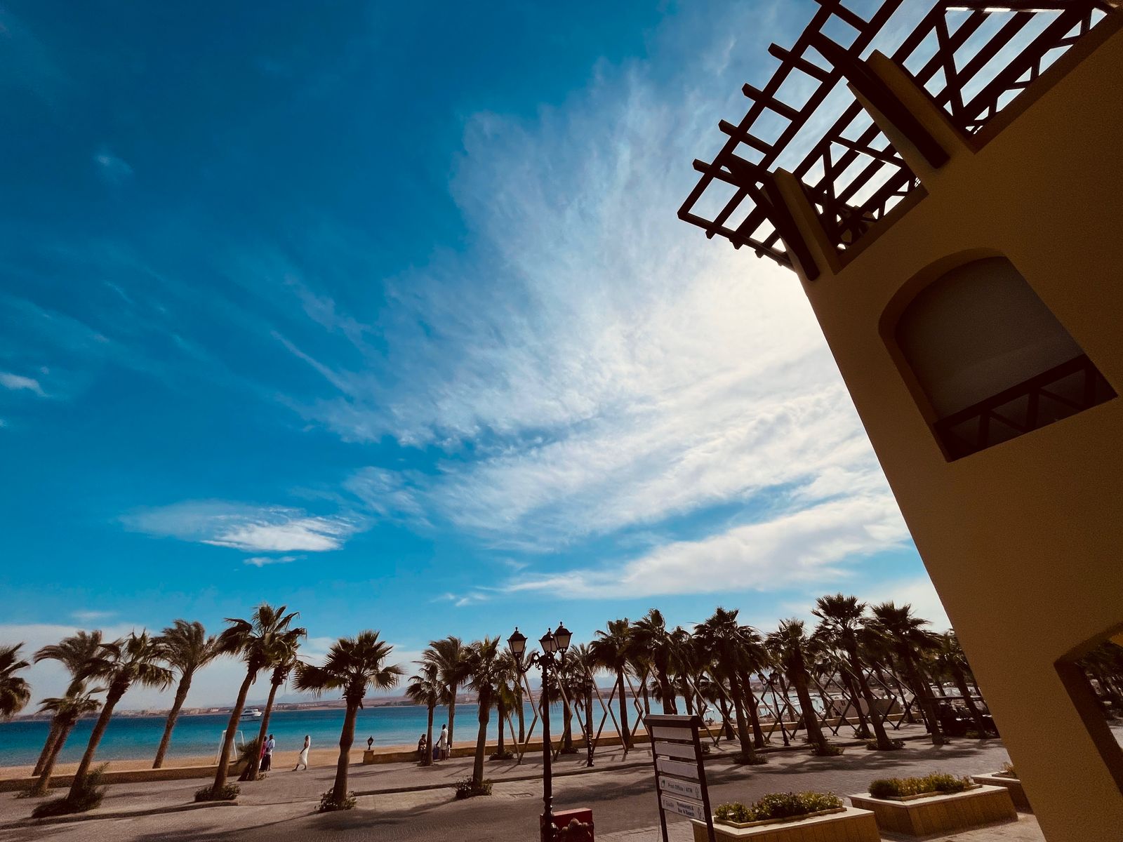 Sahl Hasheesh Beachfront Apartment balcony sea view