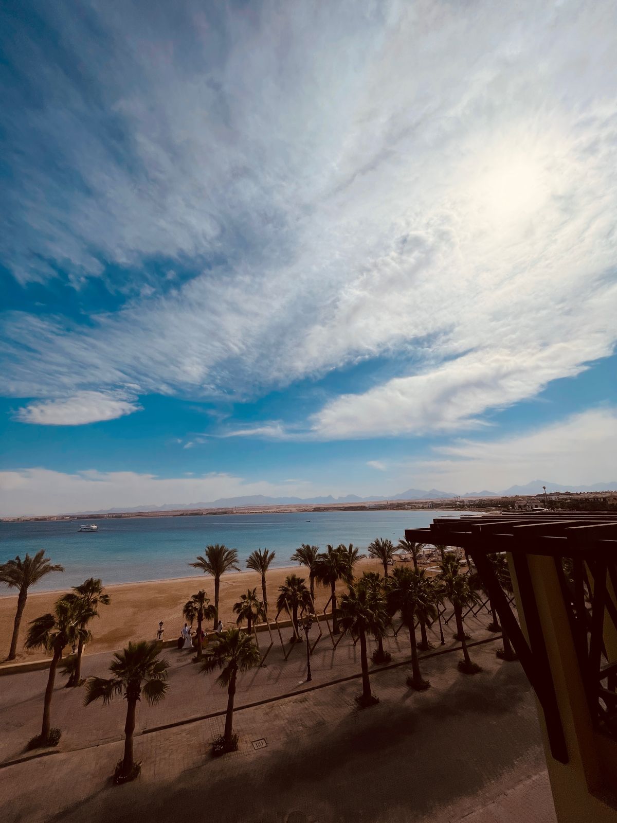 Sahl Hasheesh Beachfront Apartment balcony sea view