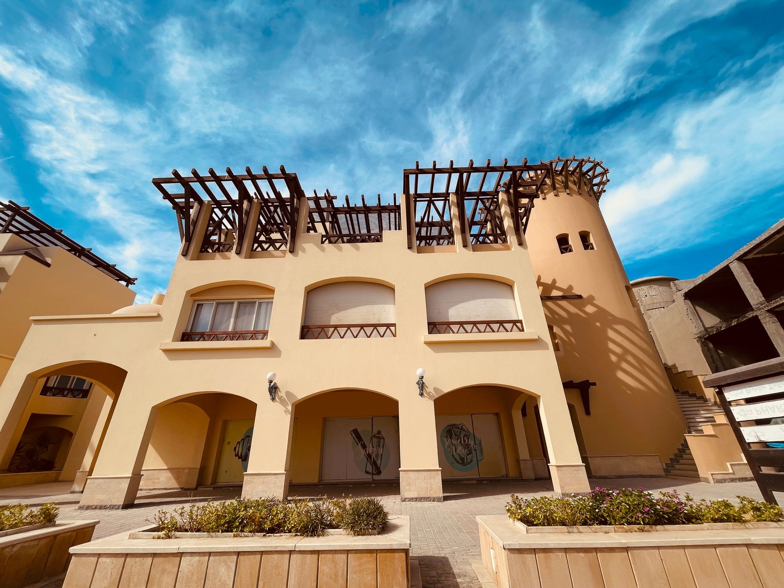 Sahl Hasheesh Beachfront Apartment balcony sea view