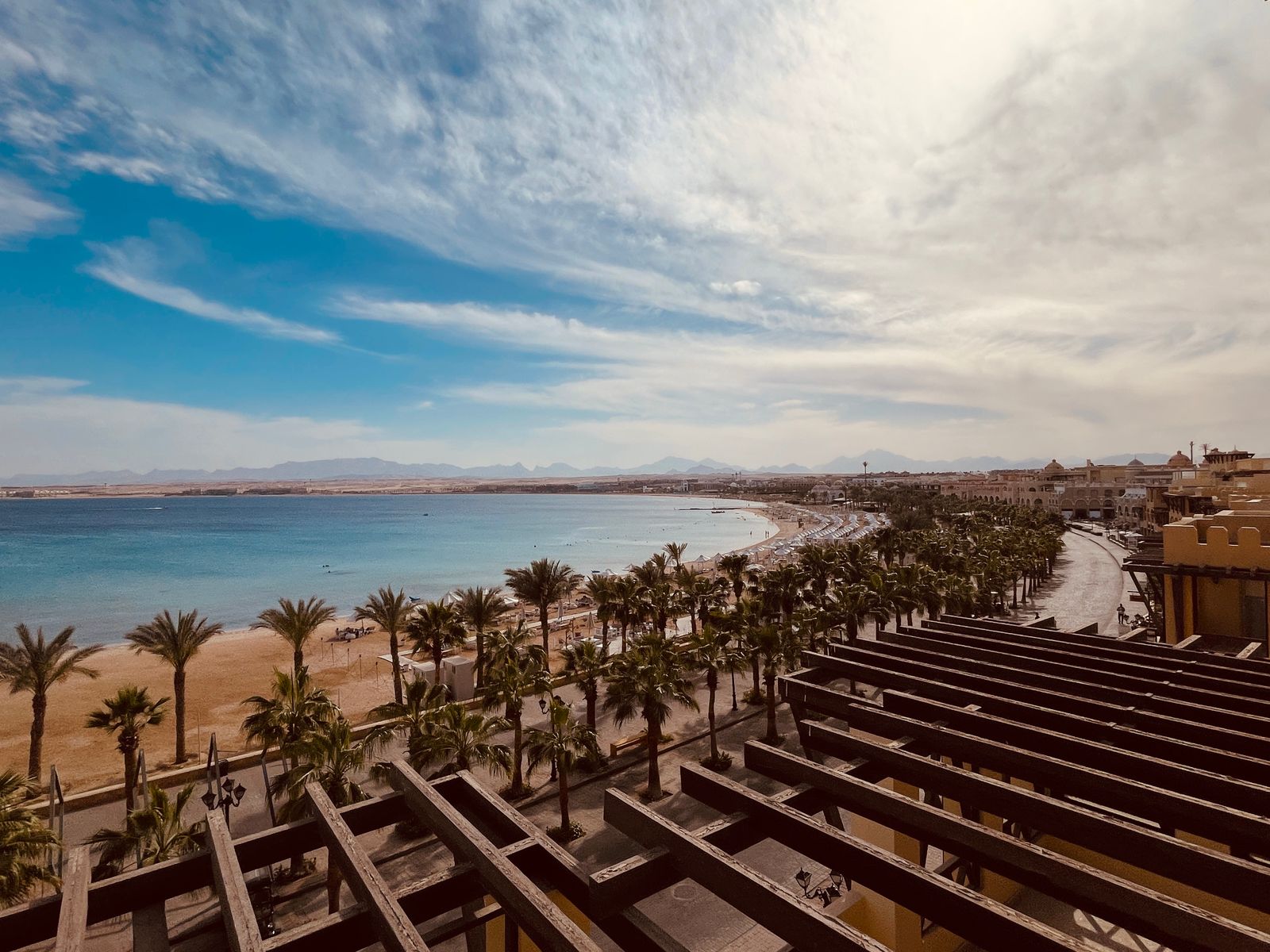 Sahl Hasheesh Beachfront Apartment balcony sea view