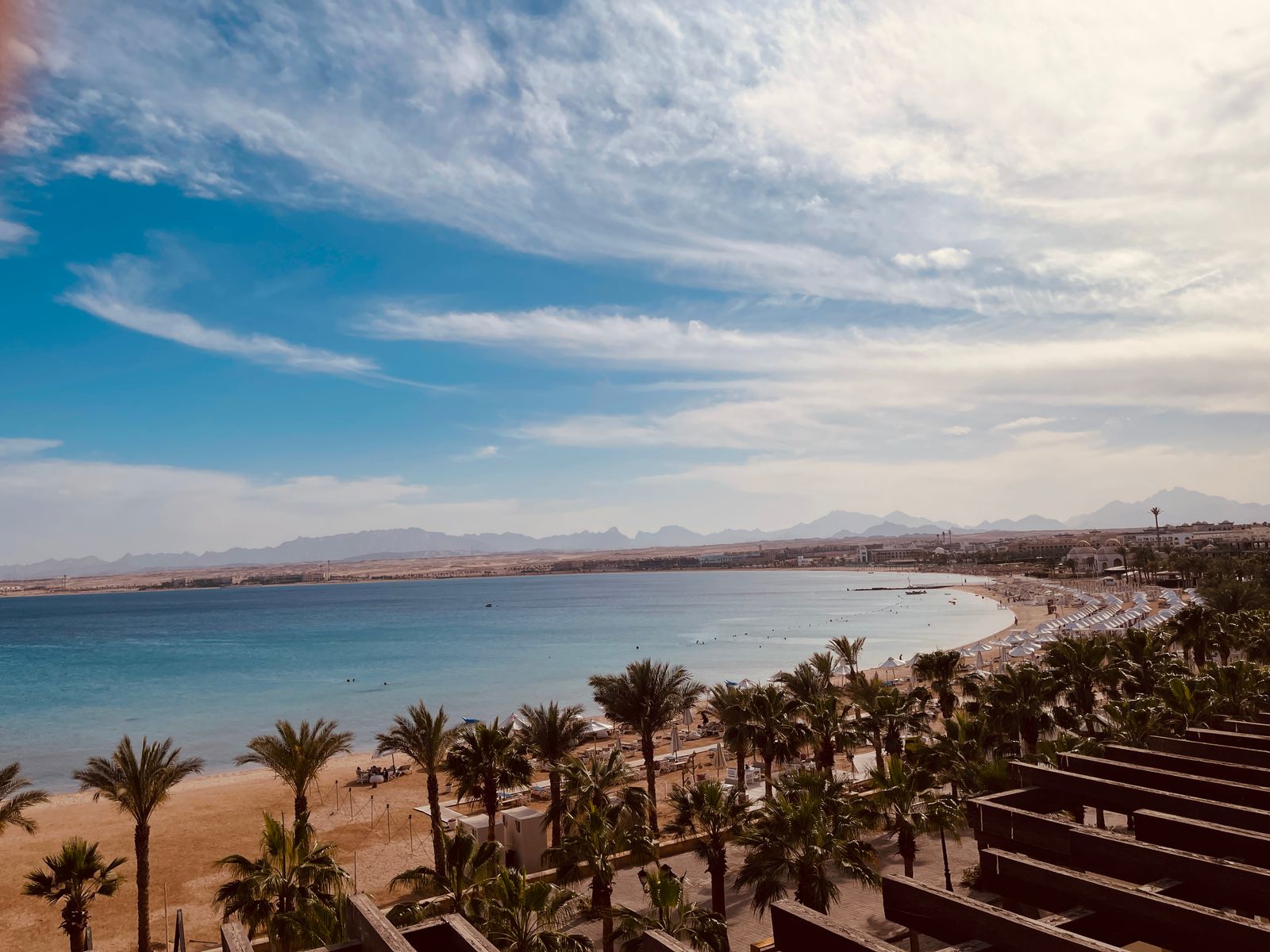 Sahl Hasheesh Beachfront Apartment balcony sea view