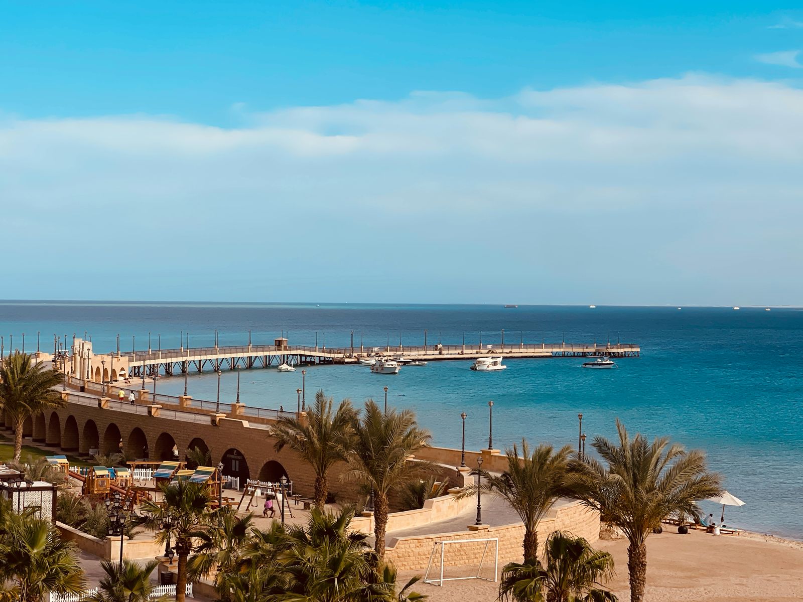 Sahl Hasheesh Beachfront Apartment balcony sea view