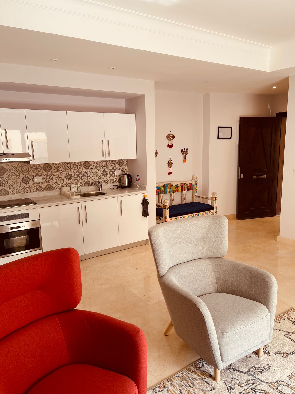 Sahl Hasheesh Beachfront Apartment balcony sea view