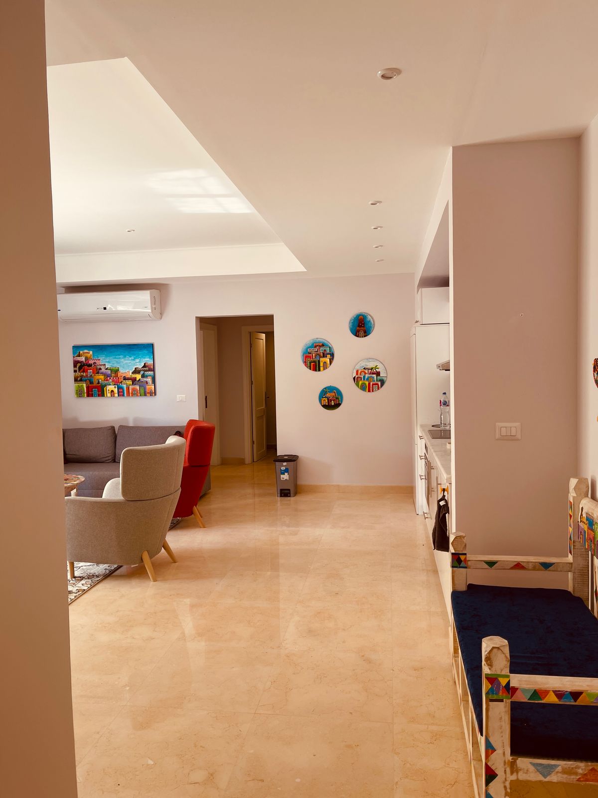 Sahl Hasheesh Beachfront Apartment balcony sea view