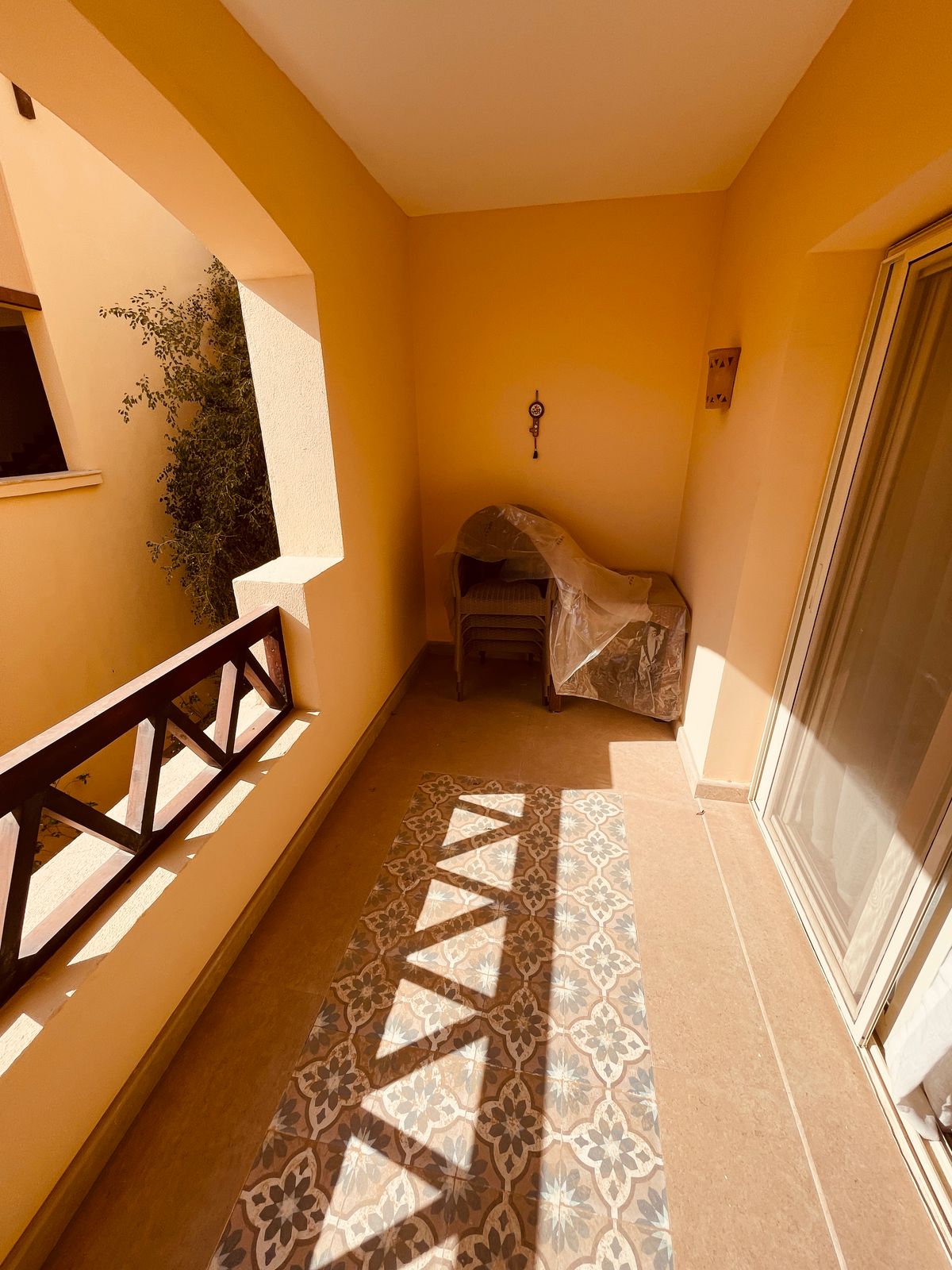 Sahl Hasheesh Beachfront Apartment balcony sea view